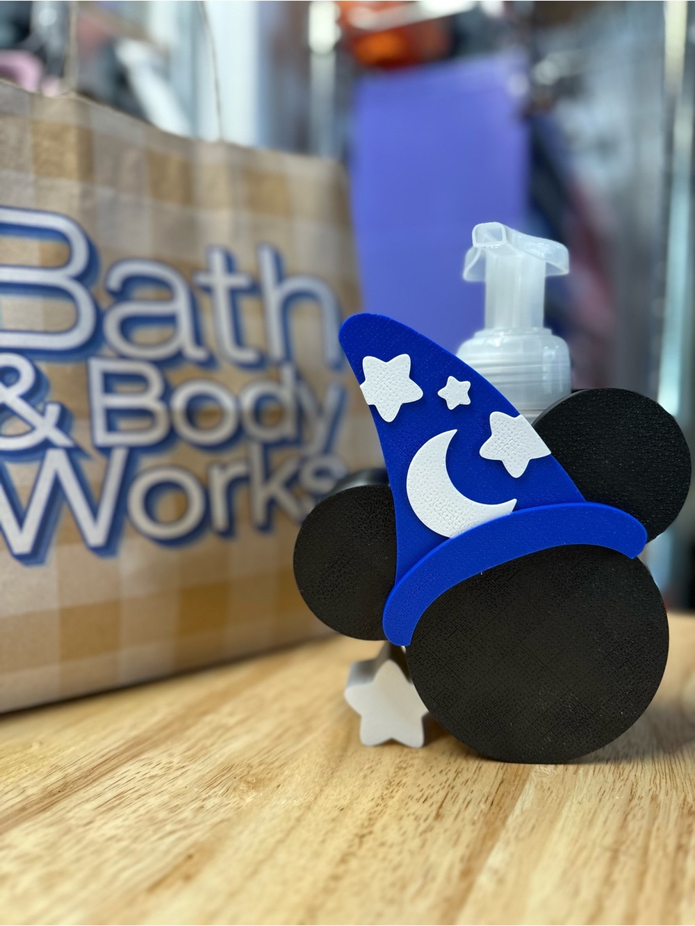 Disney Sorcerer Mickey Soap Holder for Bath & Body Works Bottles